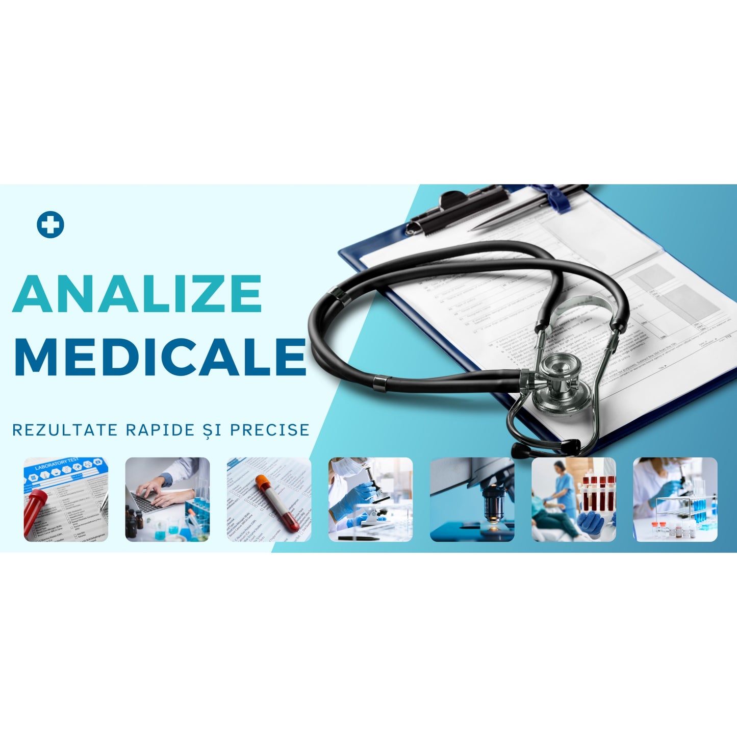 Banner Publicitar "Analize Medicale" — 150×75cm