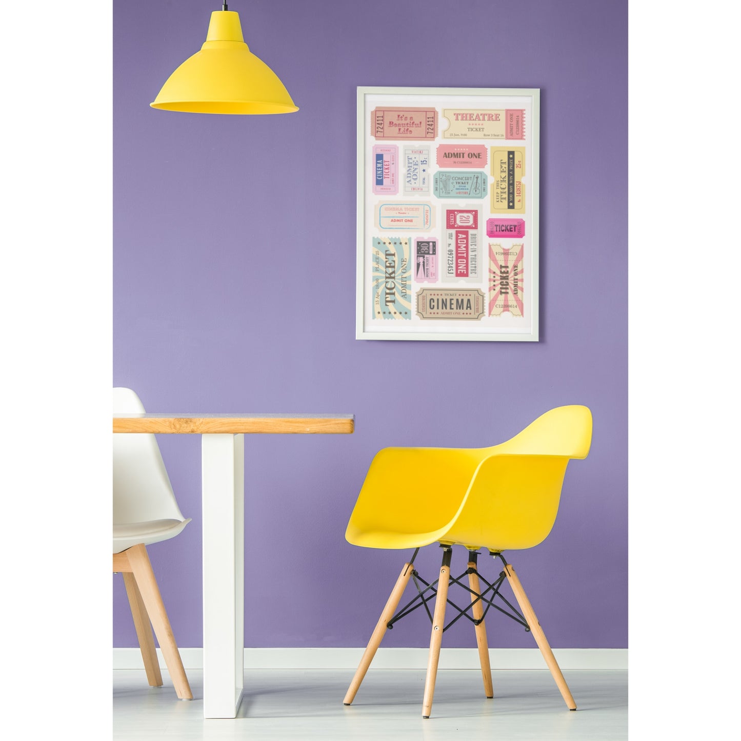 Tablou canvas "Trendy-400 Bilete" - 40x60 cm