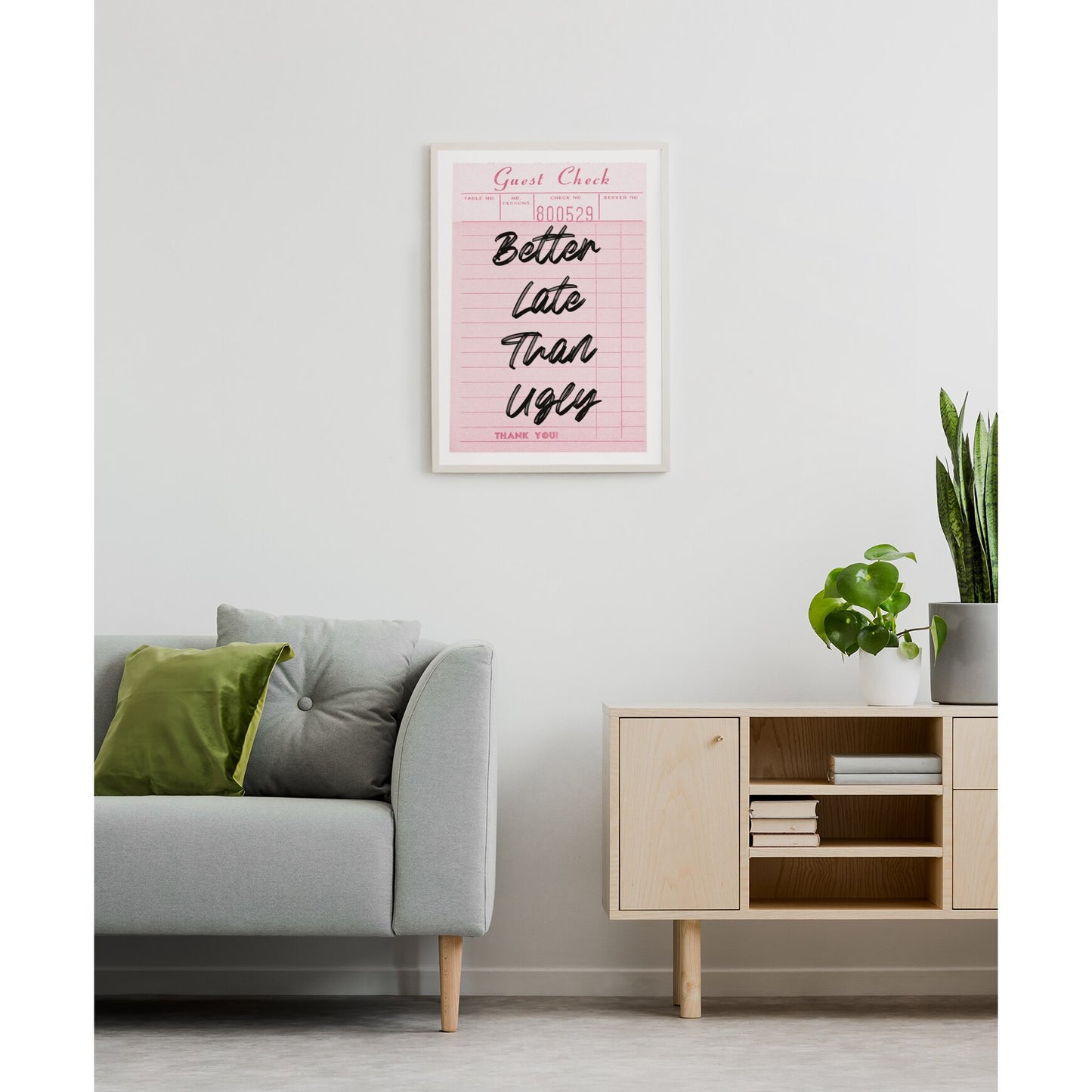 Tablou canvas "Better late" - 40x60 cm