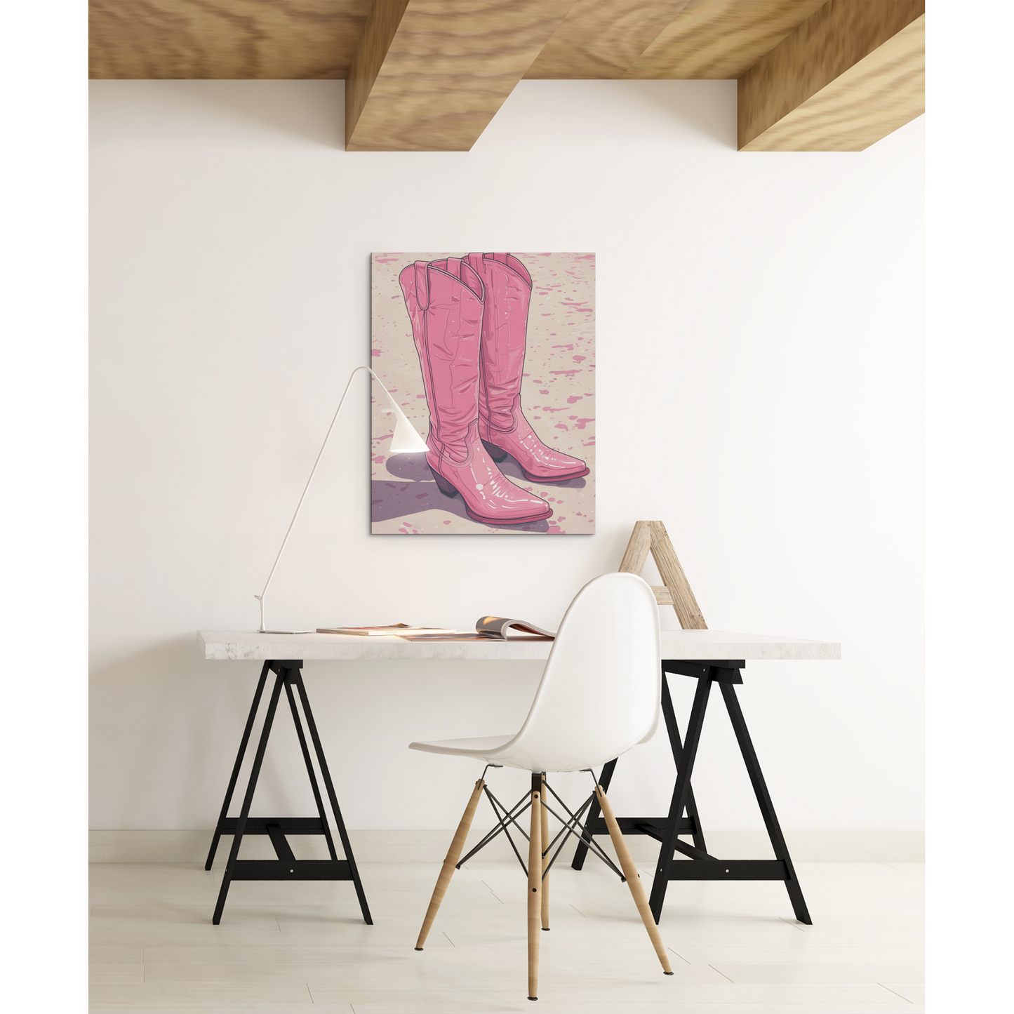 Tablou canvas "Red Boots" - 40x60 cm