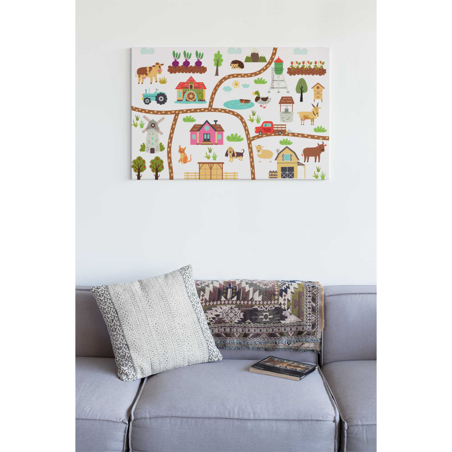 Tablou canvas "Village" - 60x40 cm