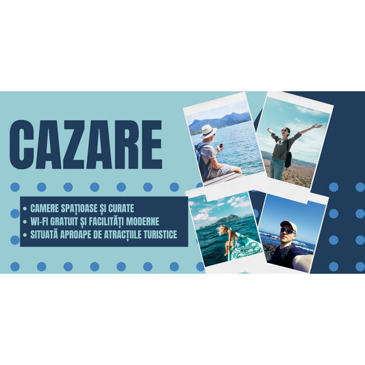 Banner Publicitar "Cazare" — 150×75cm