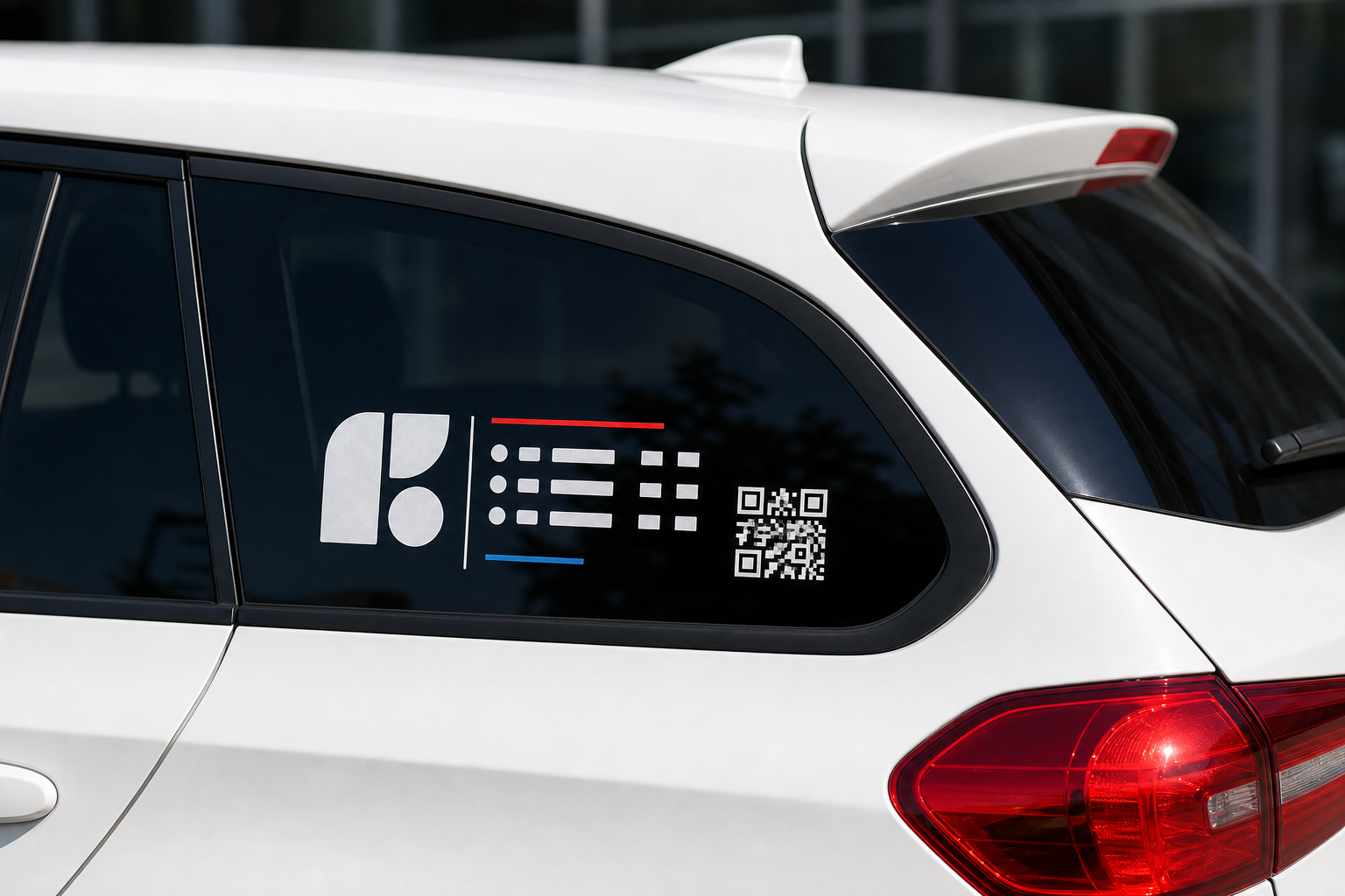 Autocolant simplu pentru geam auto