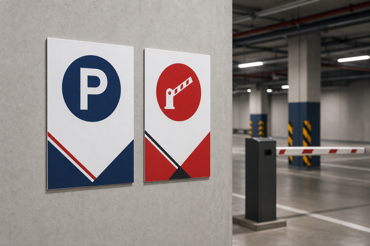 Placute PVC 4 mm pentru parcare si acces