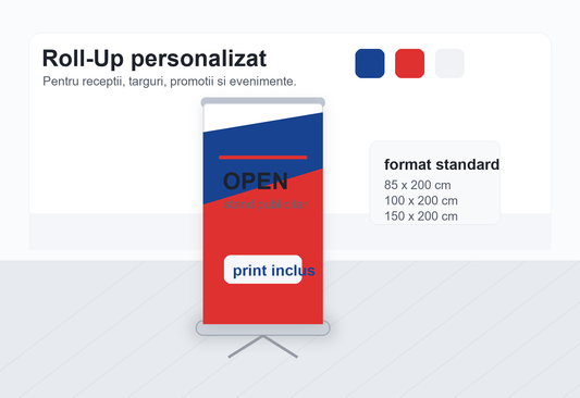 Roll-Up personalizat in showroom