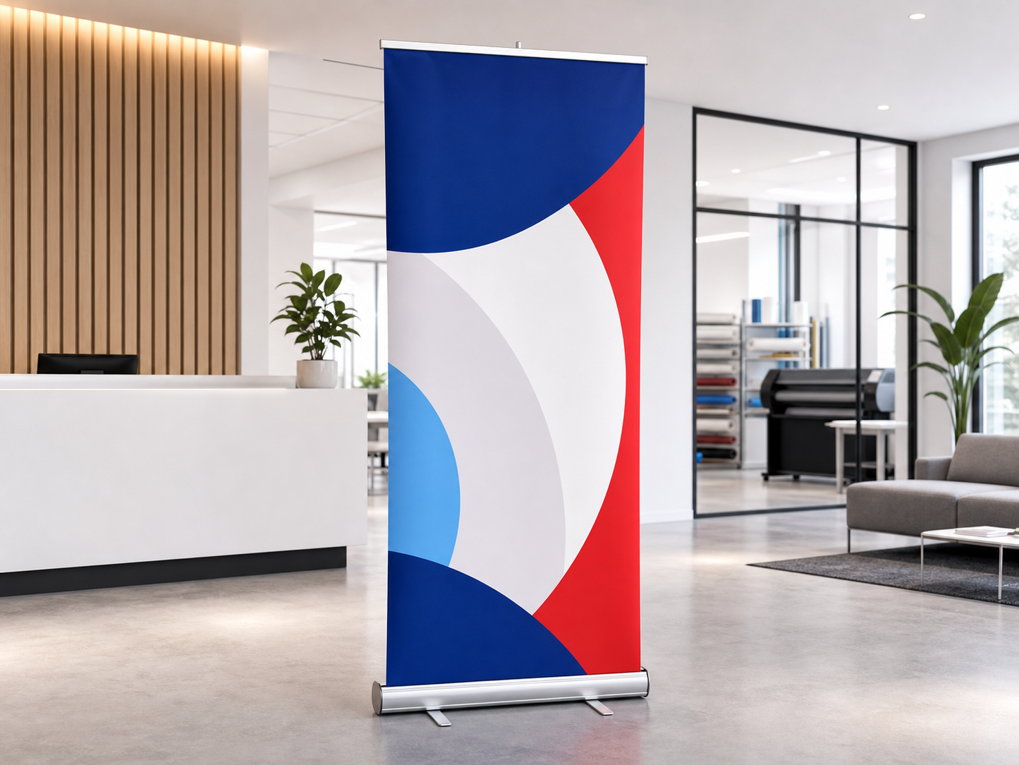 Roll-Up personalizat in showroom