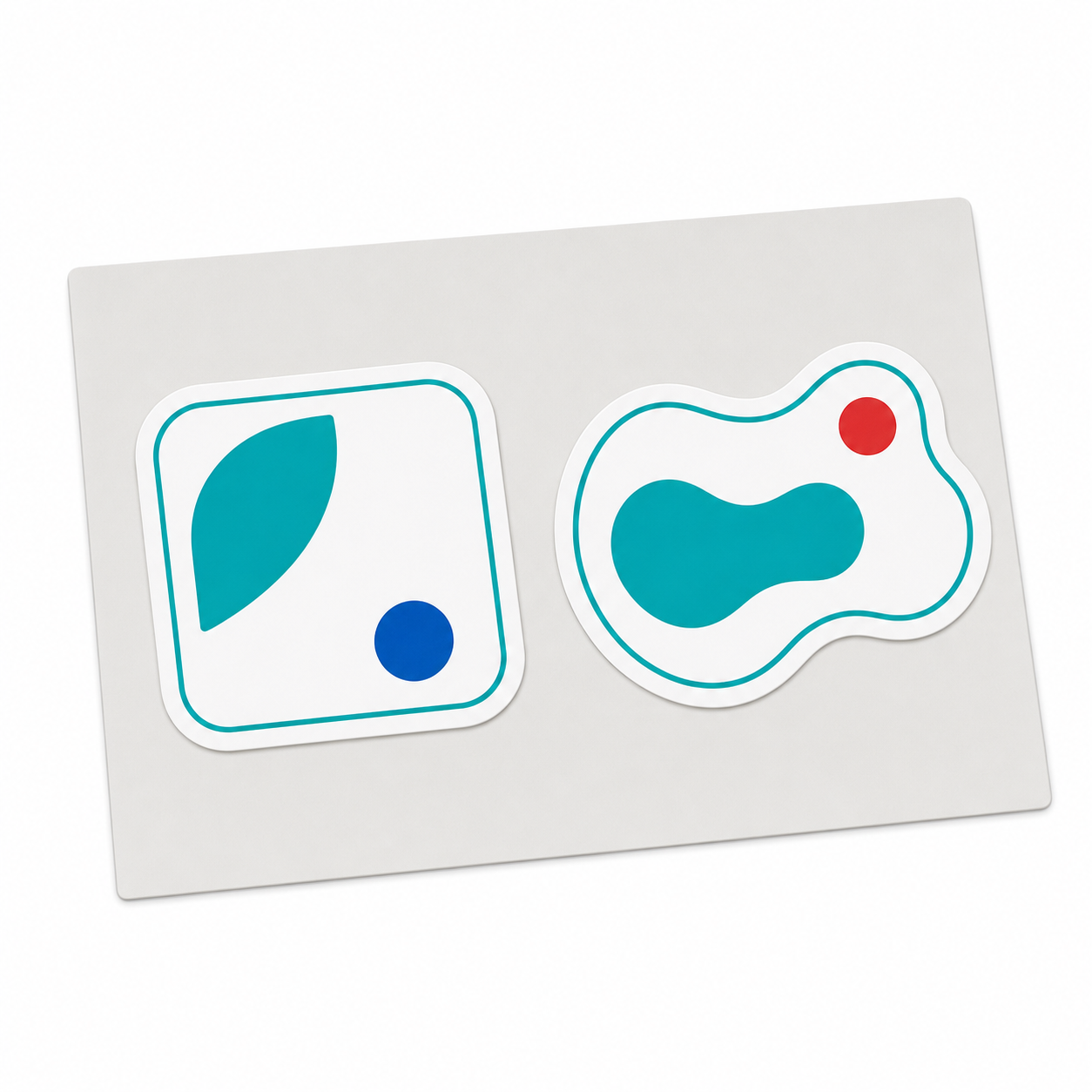 Stickere kiss cut personalizate - variante pe suport