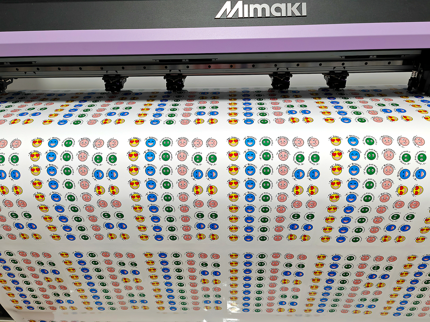 Stickere PVC ecosolvent imprimate in atelier