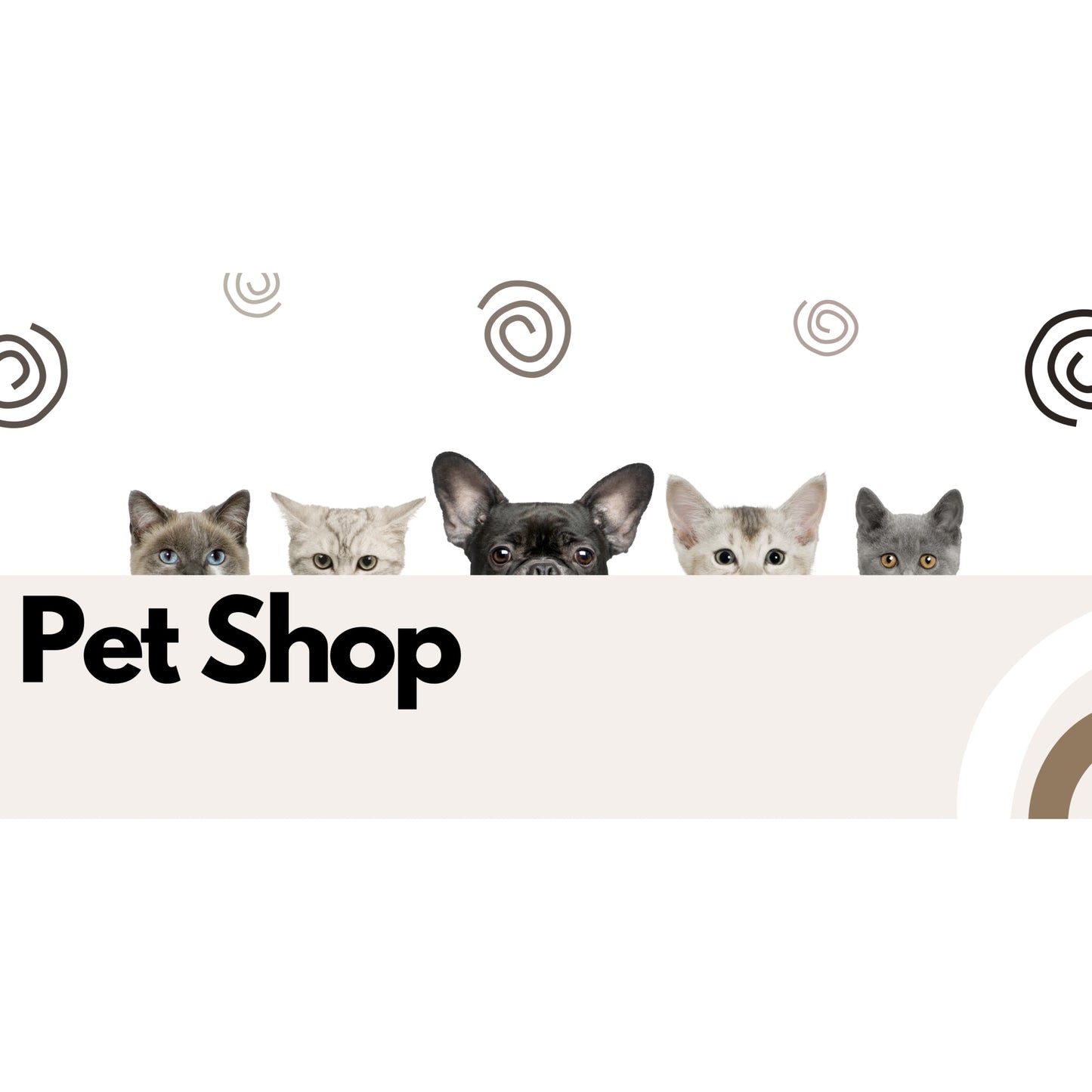 Banner Publicitar "Pet Shop" — 150×75cm