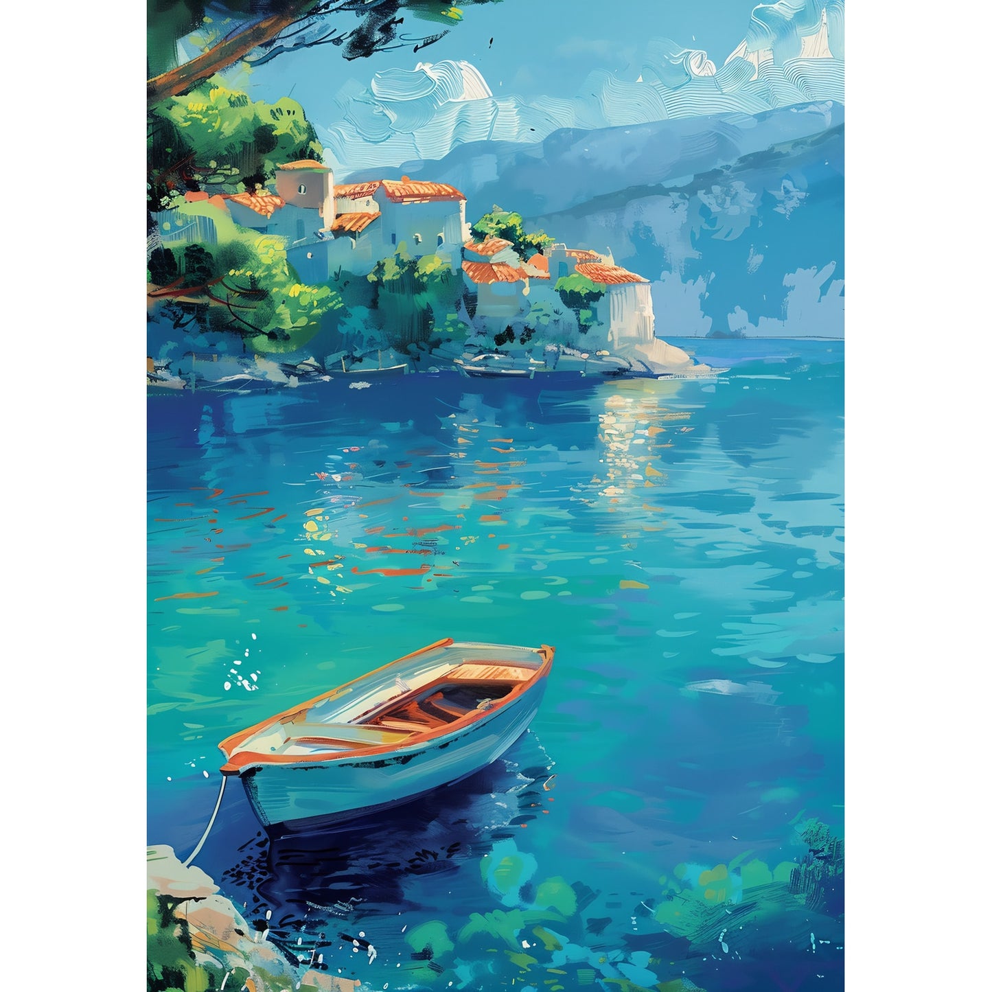 Tablou canvas "PPF Boats 123A" - 60x40 cm