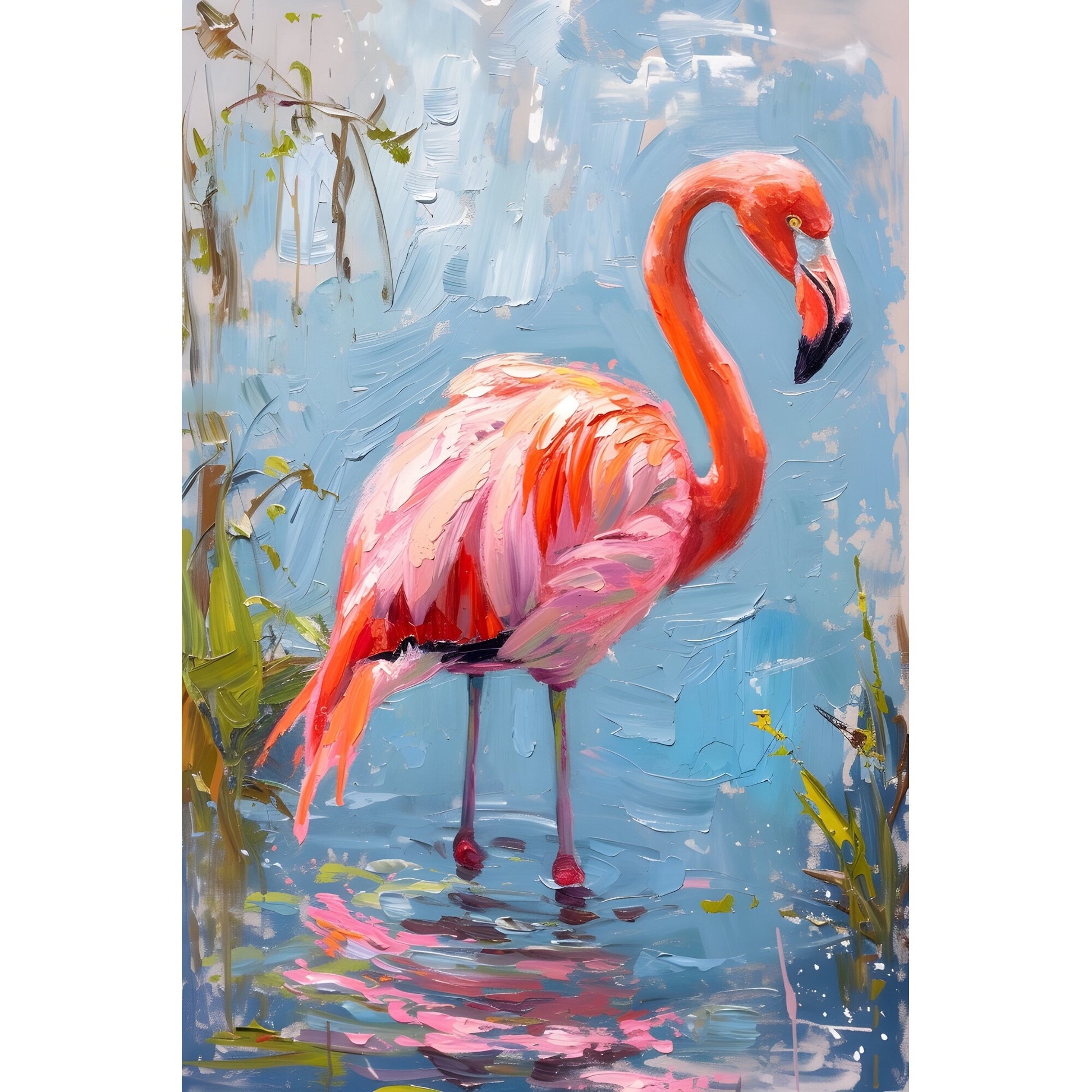 Tablou canvas "Flamingo" - 40x60 cm