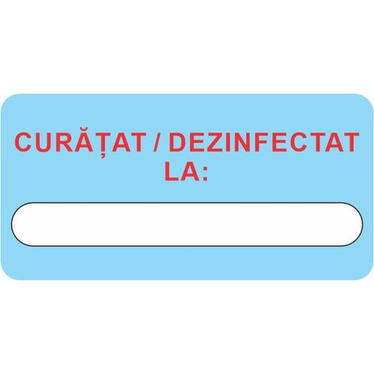 Set 500 Etichete HACCP "pentru control igiena si curatenie HACCP" — (removable)