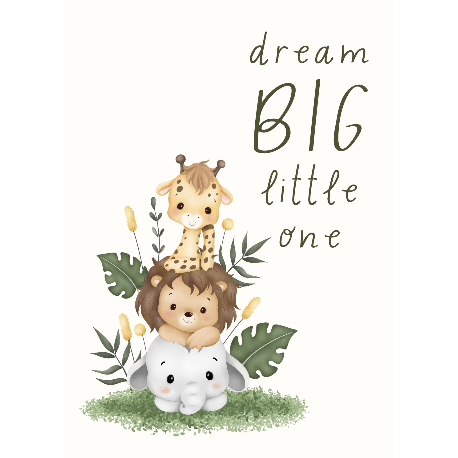 Tablou canvas "Dream BIG" - 40x60 cm