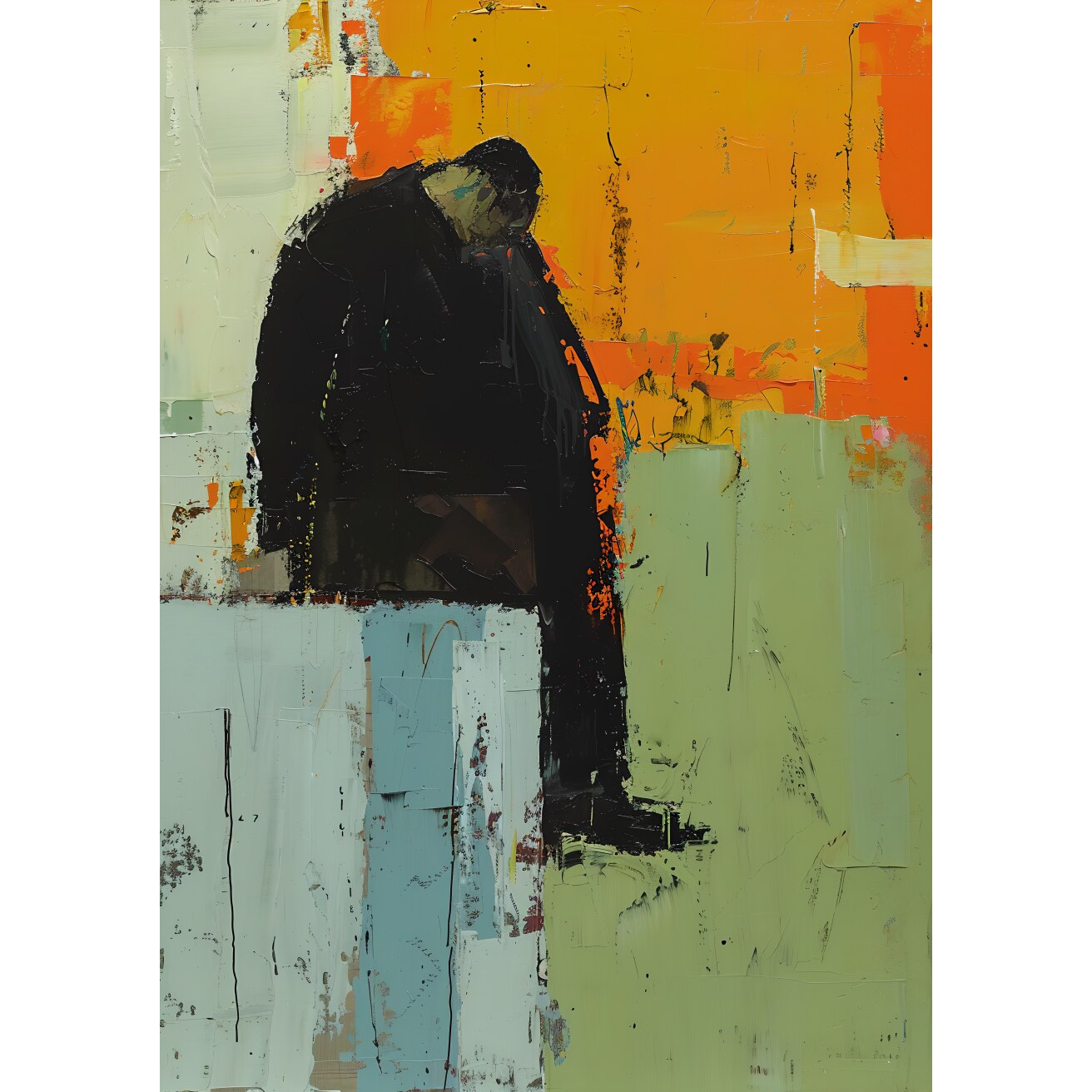 Tablou canvas "PPF abstract 39A" - 40x60 cm