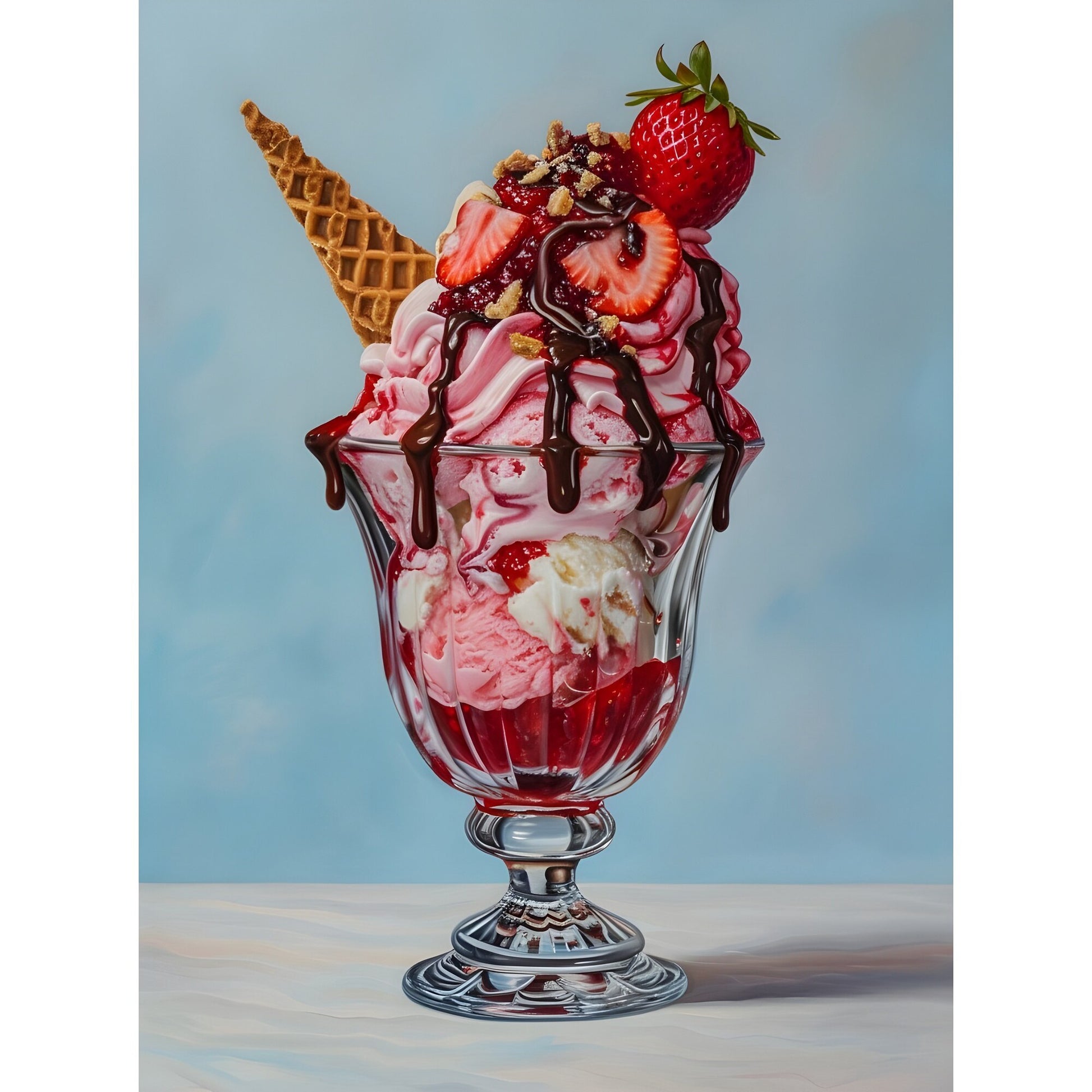 Tablou canvas "Decadent Icecream" - 40x60 cm