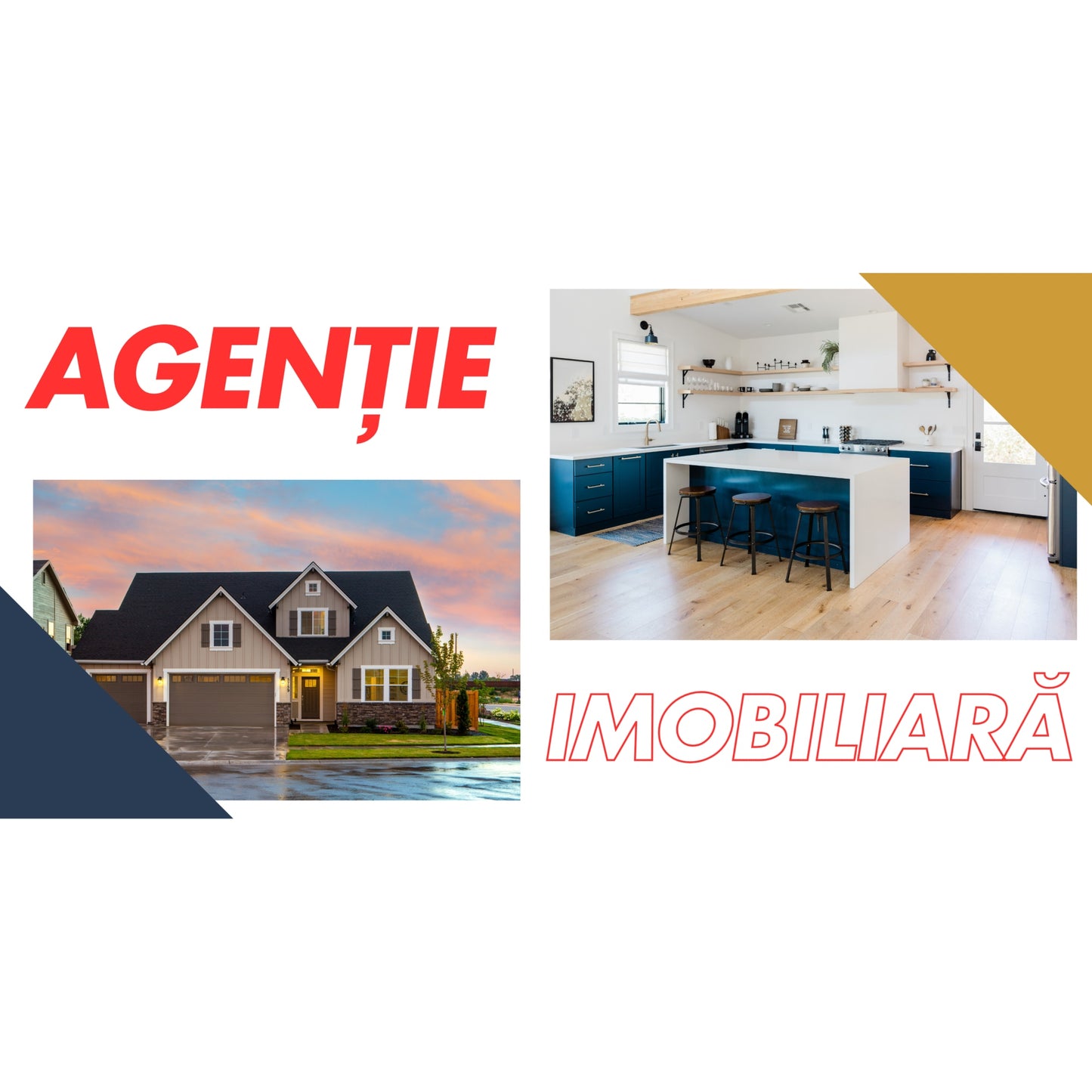 Banner Publicitar "Agentie imobiliara" — 150×75cm