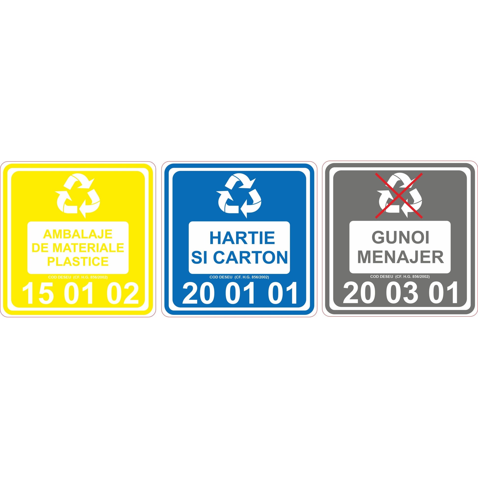 Set 30 Etichete "Pas" — 10×10cm
