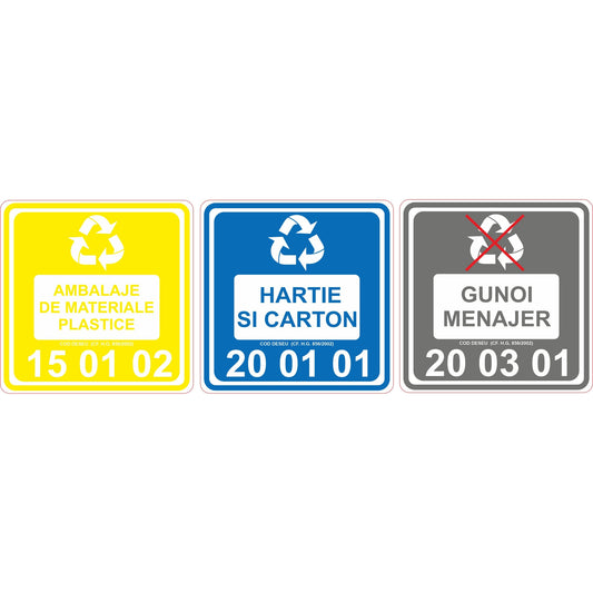 Set 30 Etichete "Pas" — 10×10cm