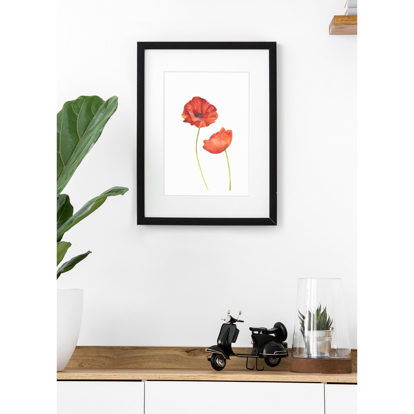Tablou canvas "REDFLOWER 7" - 60x80 cm