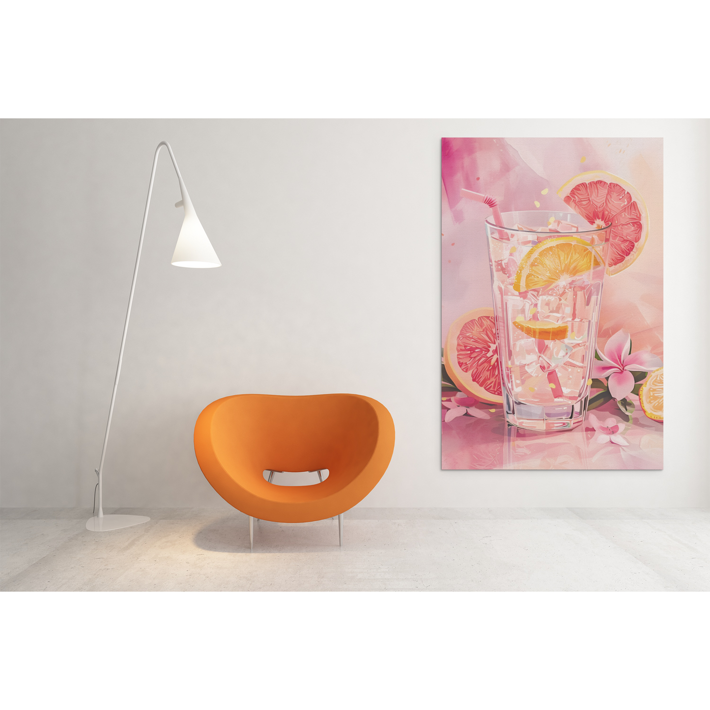 Tablou canvas "Pink Drink" - 40x60 cm