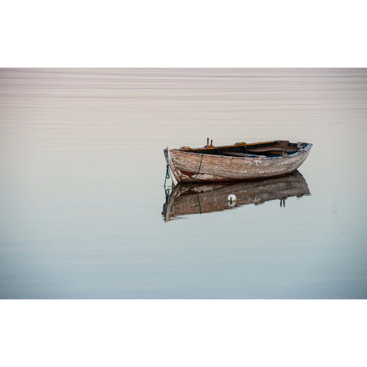 Tablou canvas "PPF Boats Reflective Lake" - 60x40 cm