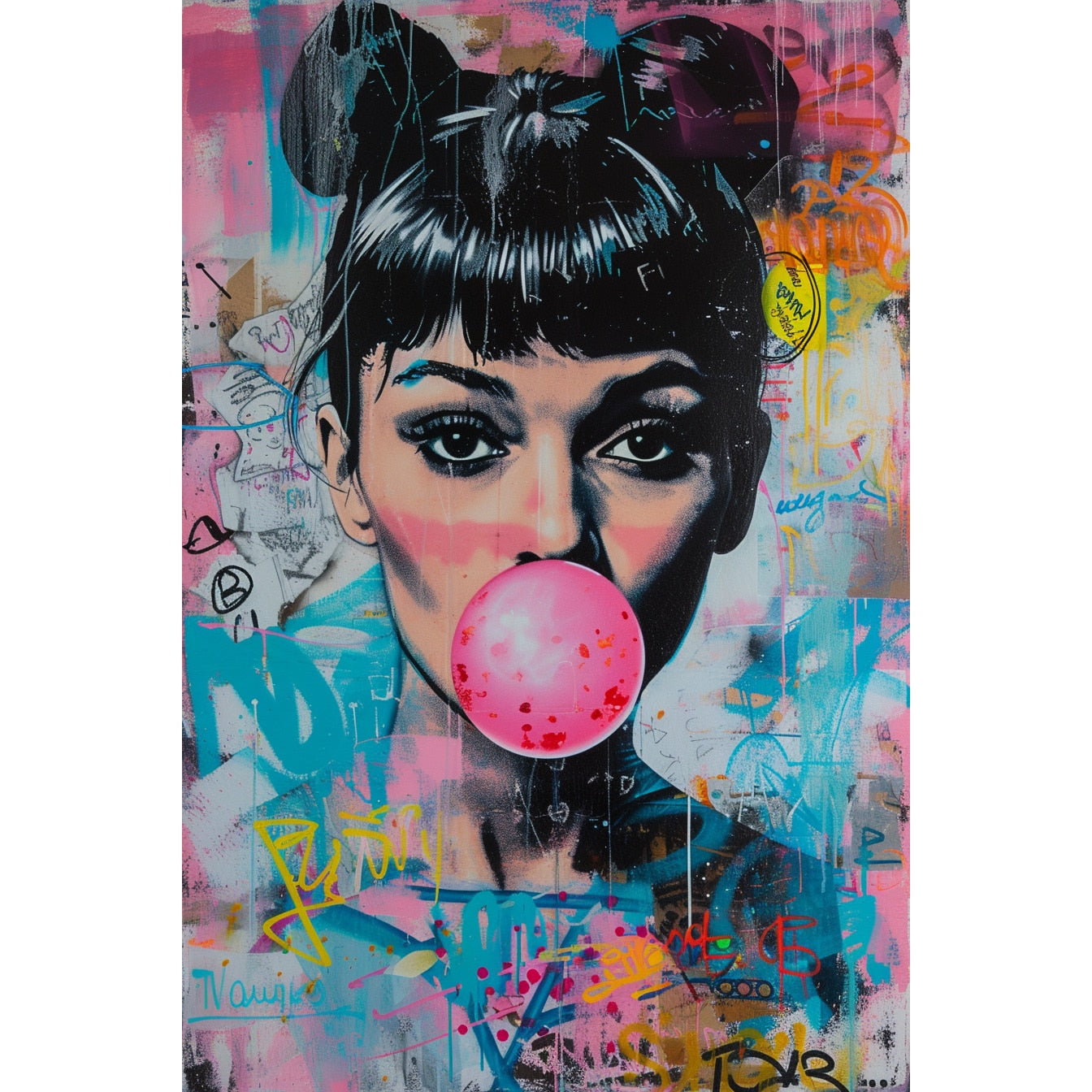 Tablou canvas "Popart Ginerva" - 40x60 cm