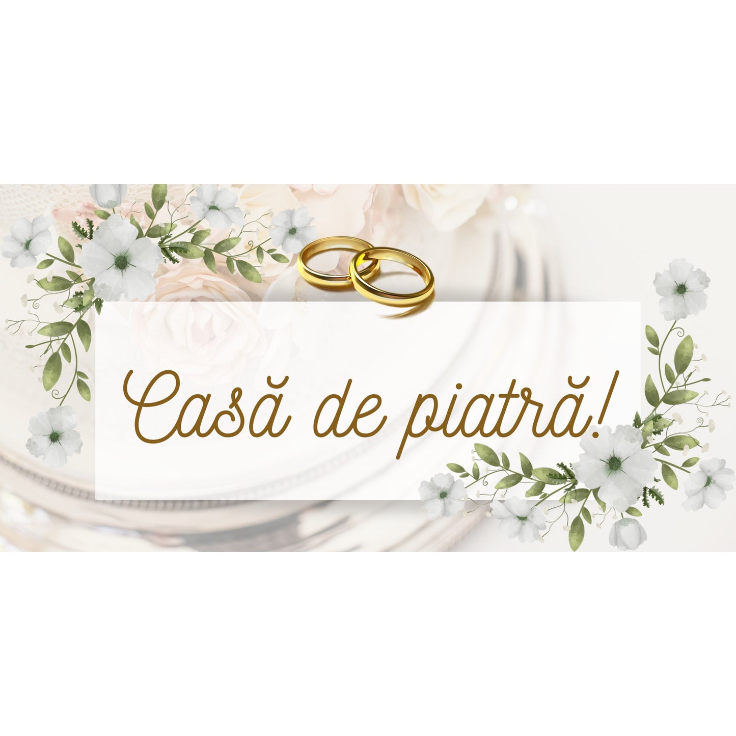 Banner Publicitar "Casa de piatra - nunta" — 150×75cm