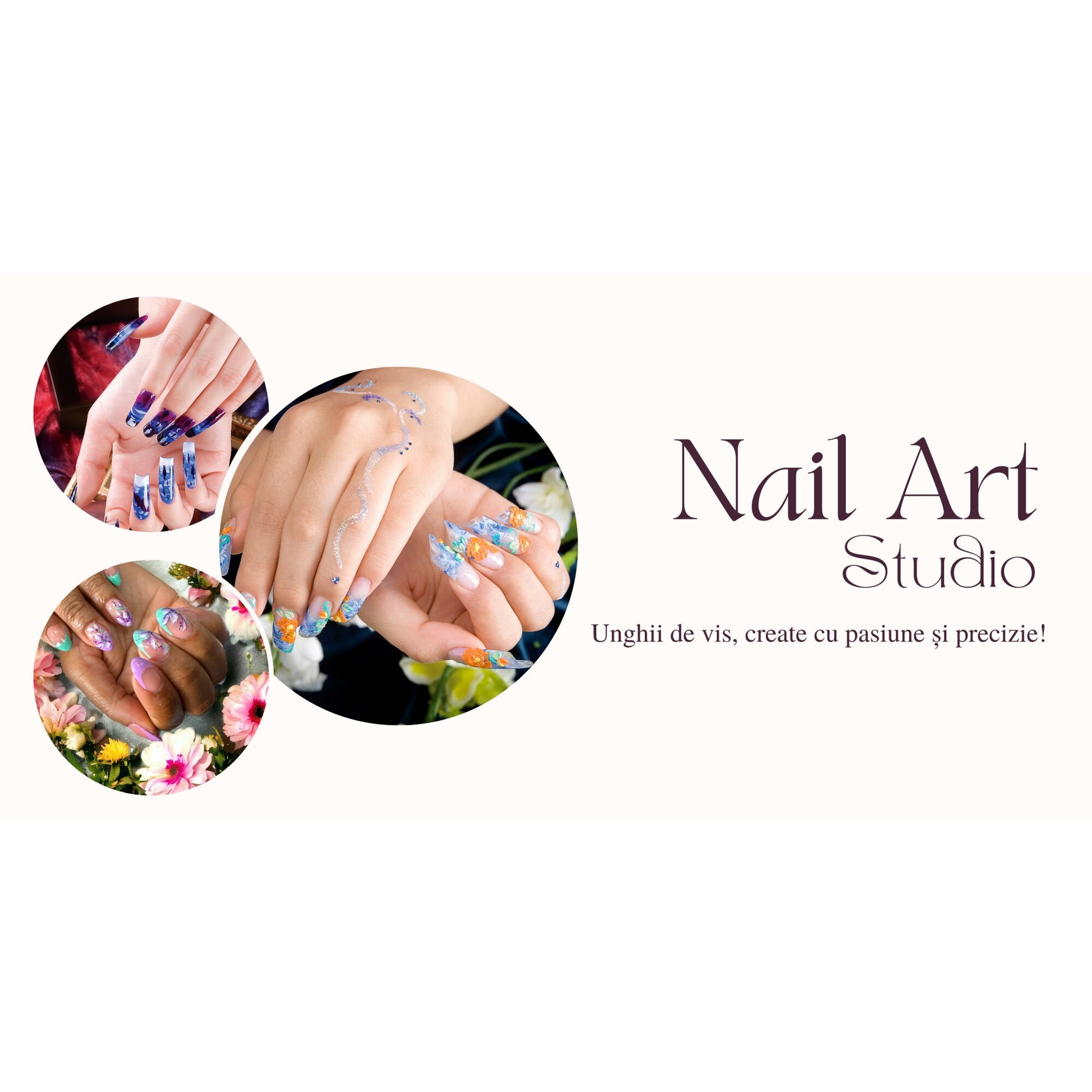 Banner Publicitar "Nail Art - Salon unghii" — 150×75cm