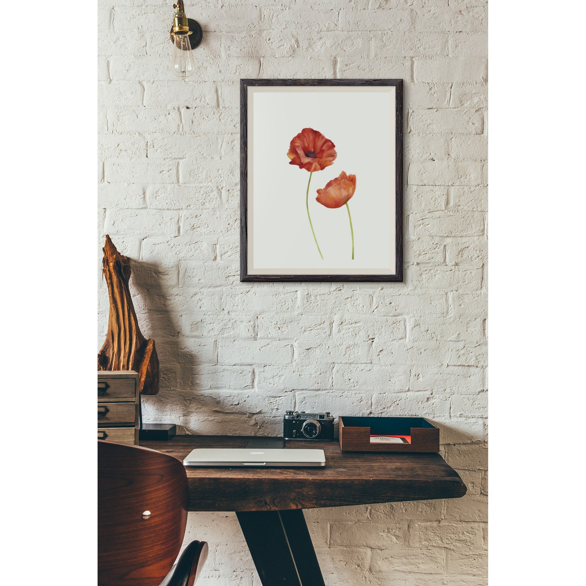 Tablou canvas "REDFLOWER 7" - 60x80 cm