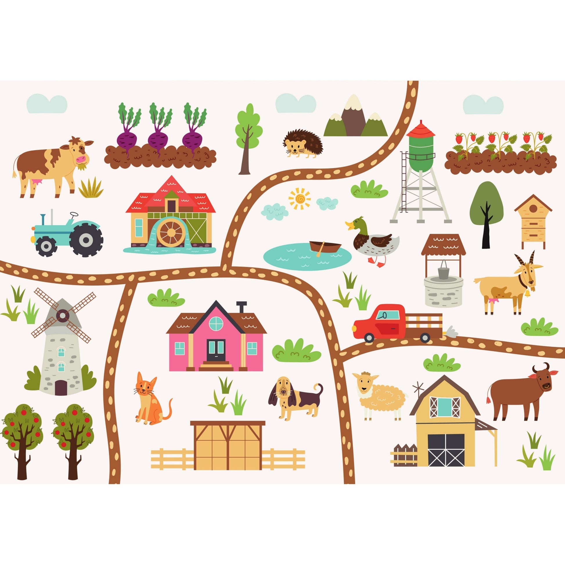 Tablou canvas "Village" - 60x40 cm