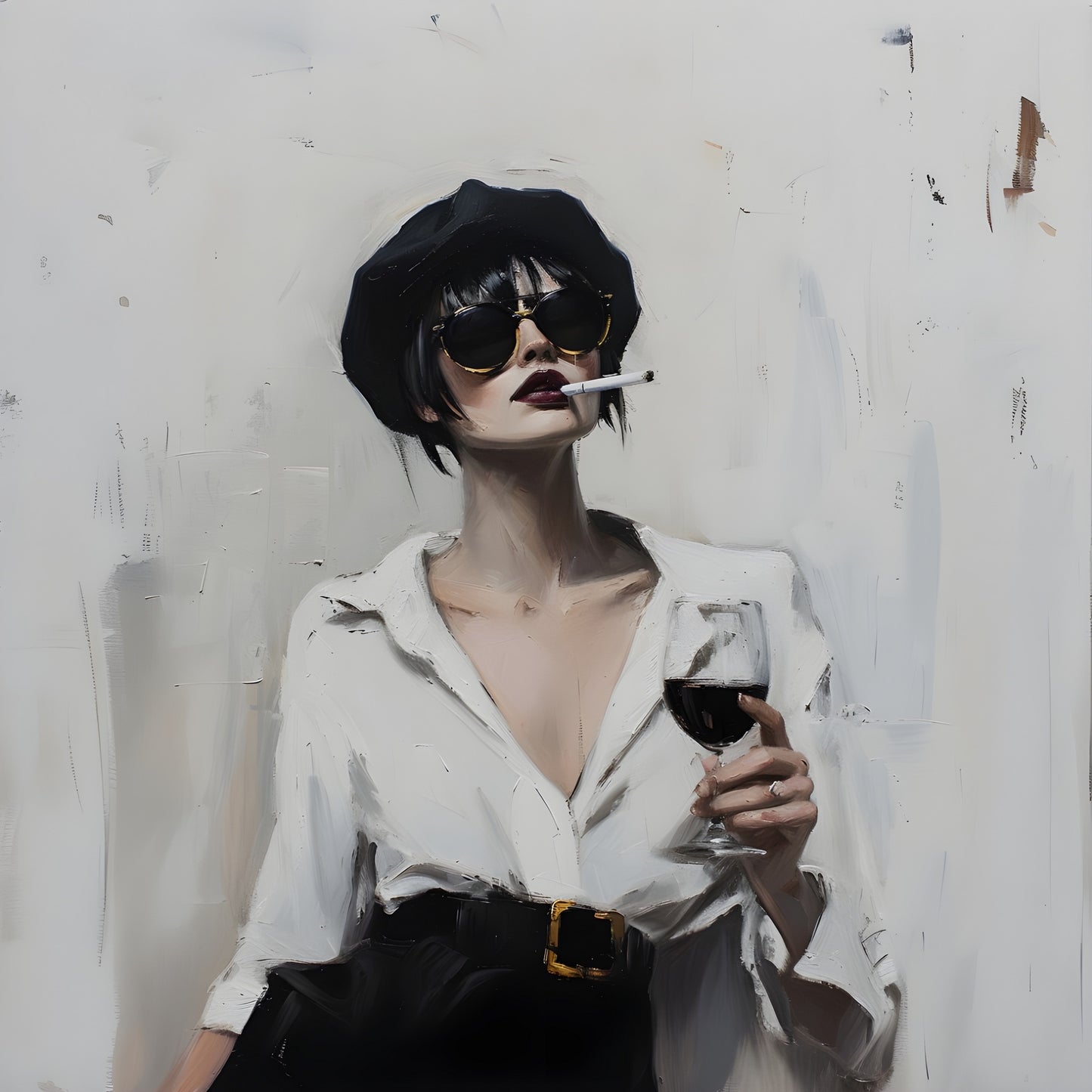 Tablou canvas "Cool Lady" - 40x60 cm