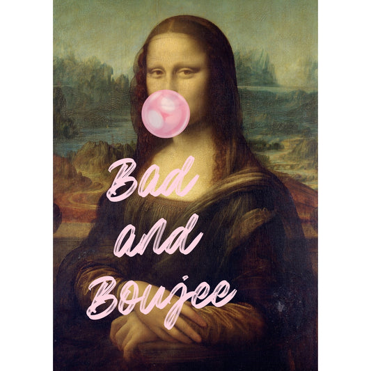 Tablou canvas "Bad Mona" - 40x60 cm