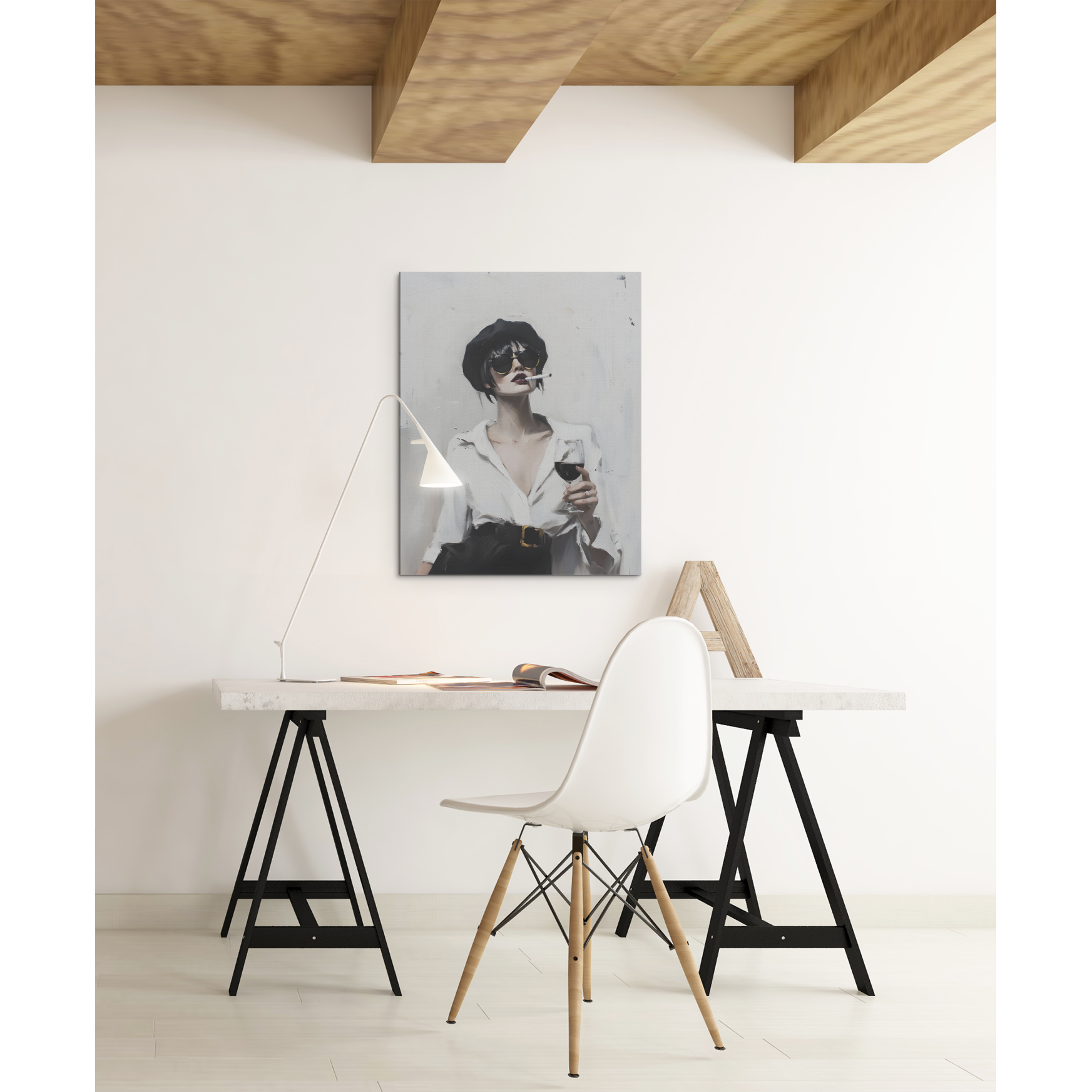 Tablou canvas "Cool Lady" - 40x60 cm