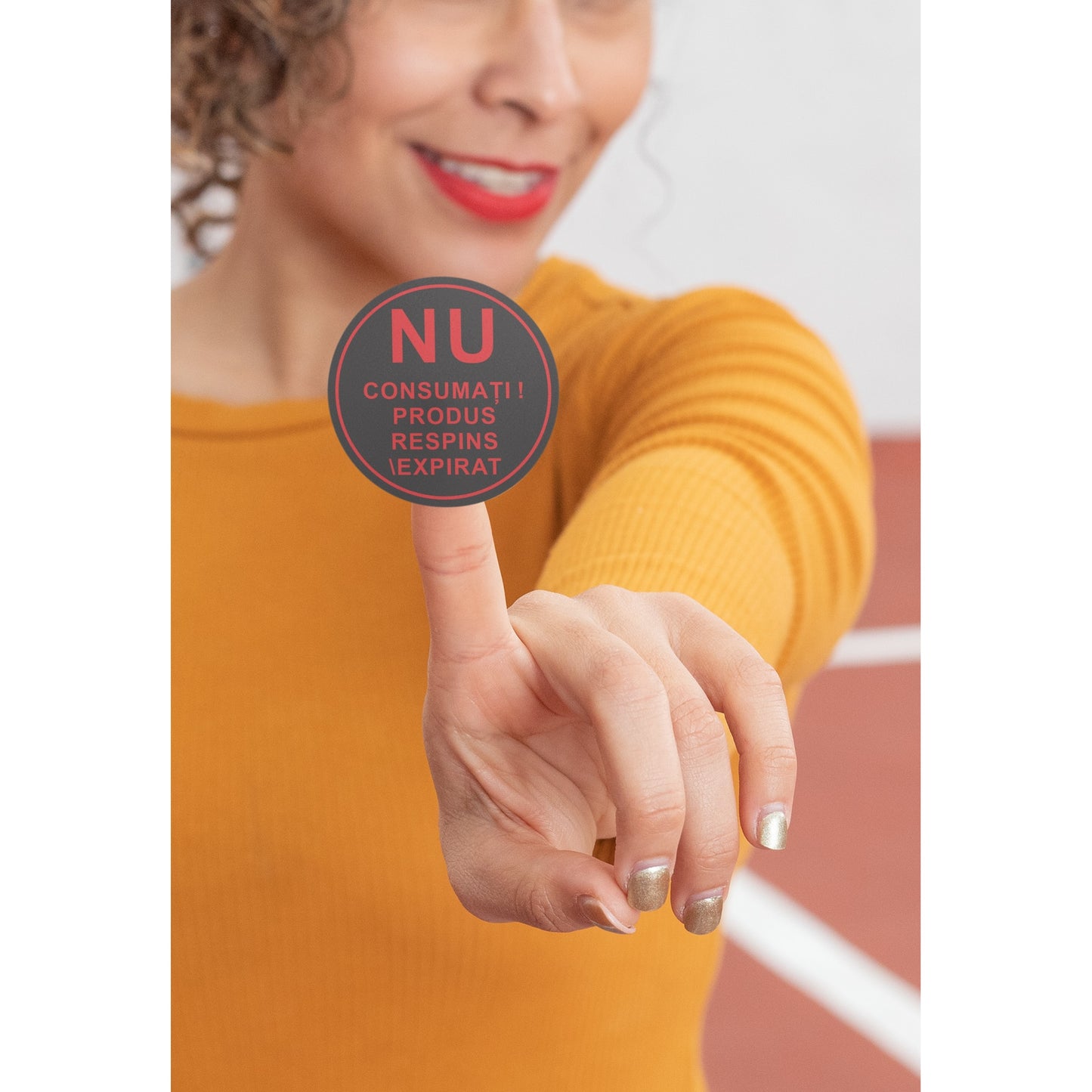 Set 500 Etichete HACCP "pentru control HACCP si siguranta alimentara" — (removable)