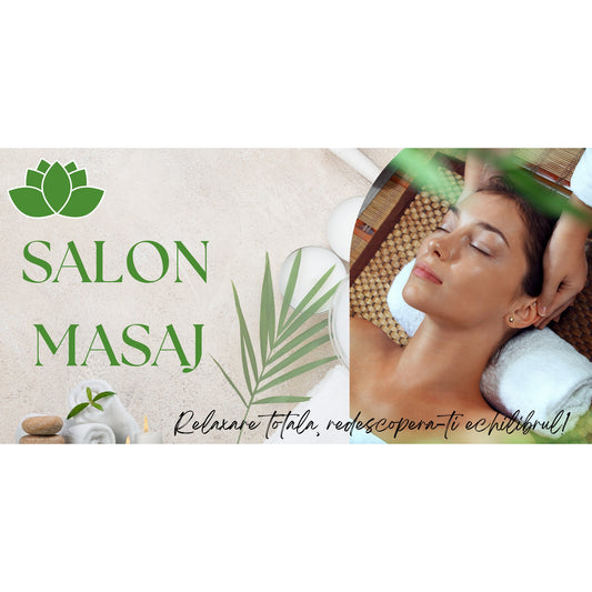 Banner Publicitar "Salon Masaj" — 150×75cm