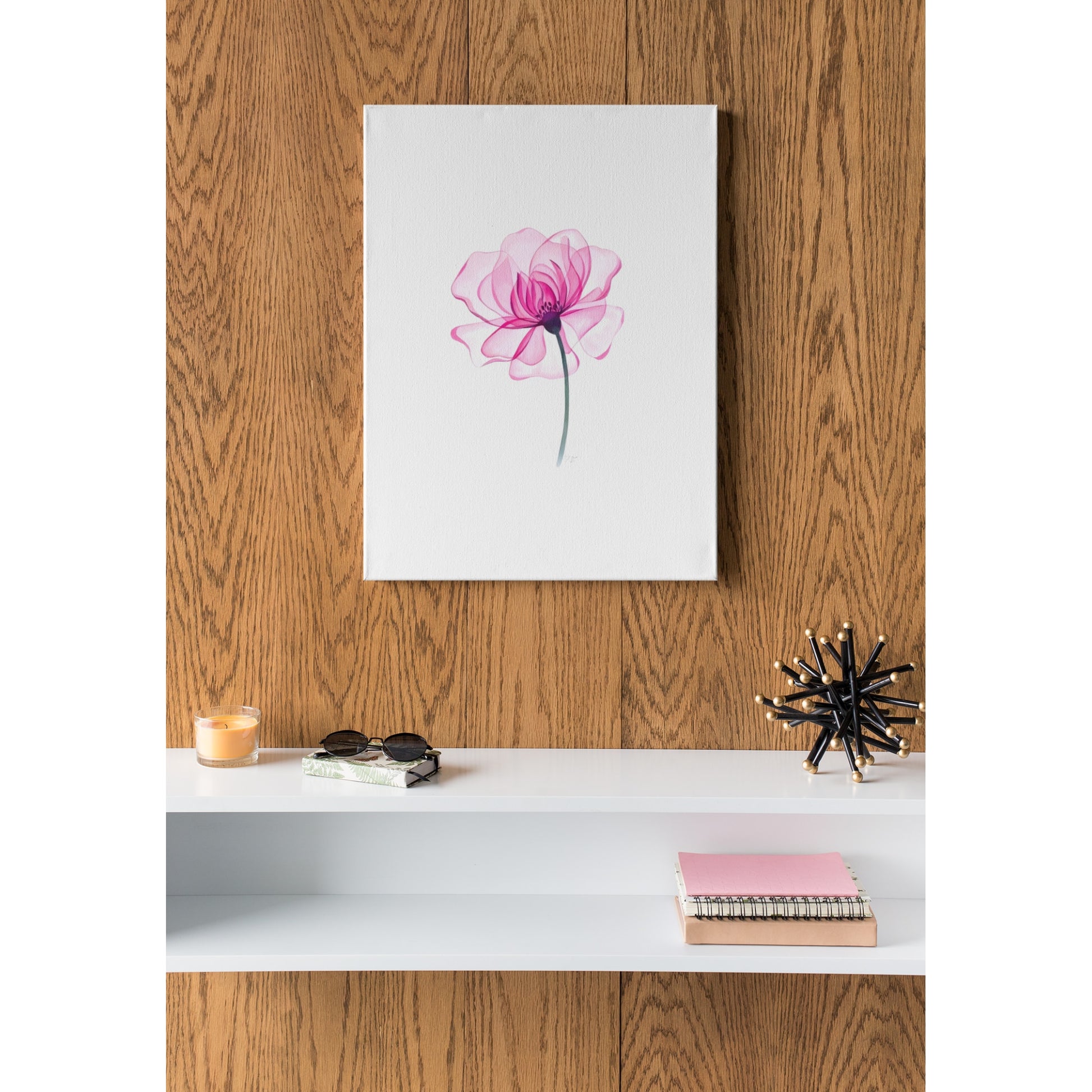 Tablou canvas "Purple Flower 16" - 90x120 cm