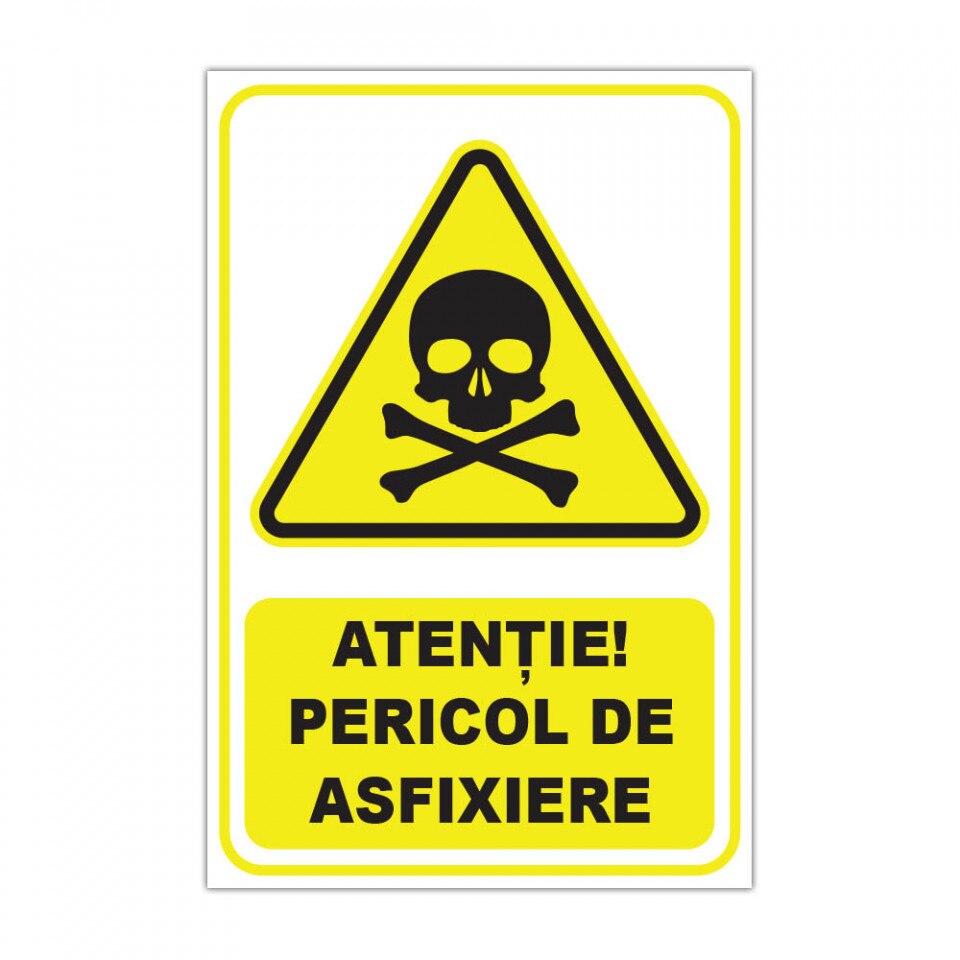 Etichete "Atenție! Pericol de asfixiere" — 20×30cm