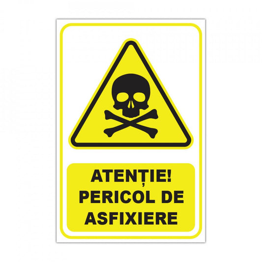 Etichete "Atenție! Pericol de asfixiere" — 20×30cm