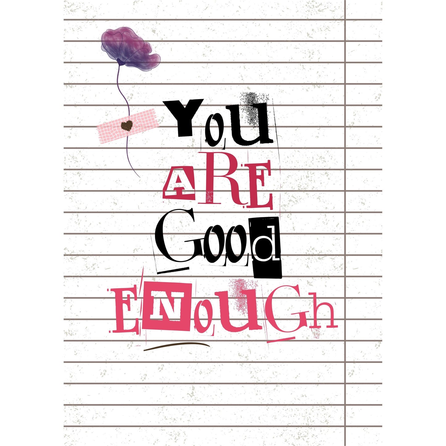 Tablou canvas "Good enough" - 40x60 cm