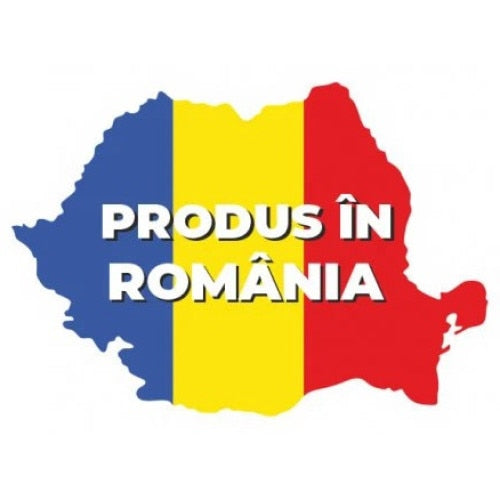 Etichete "Produs in Romania - Harta" — 10×10cm