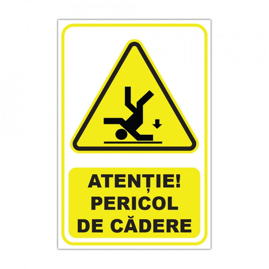 Etichete "Atenție! Pericol de cadere" — 20×30cm